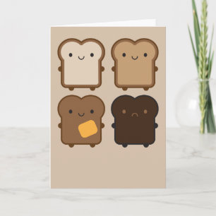 Carte Toast de Kawaii