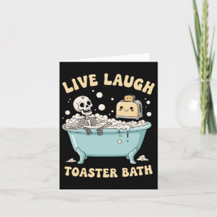 Carte Toaster Th drôle de squelette mème Humour sombre e