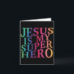 Carte Toddler Jésus est mon super-héros Christian Fils d<br><div class="desc">Toddler Jésus est mon super-héros Christian Fils de Dieu Frère Enfants _4</div>