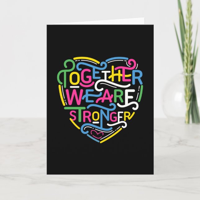 Carte Together We Are Stronger (Devant)