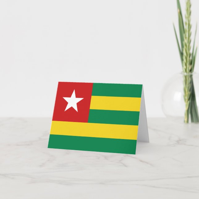 Carte Togo Drapeau (Devant)
