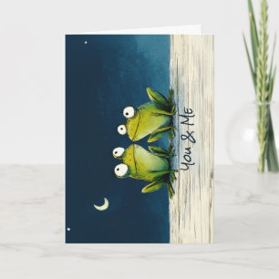 Carte Toi & Moi Grenouilles – Jolie illustration d'anima