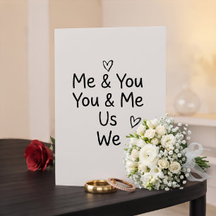 Carte Toi & Moi, Moi & Toi, Nous, Nous, M'épouser?