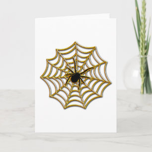 Carte Toile d'araignée de Halloween