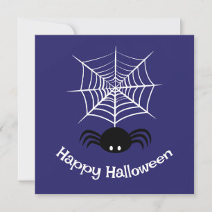 Carte Toile d'araignée Halloween