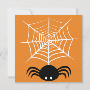 Carte Toile d'araignée Halloween 