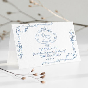 Carte Toile Elegant cadre rocking cheval Merci