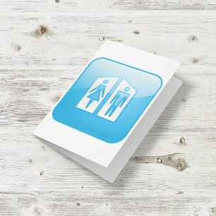 Carte Toilets Icon Card