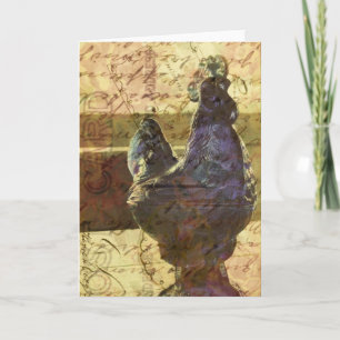 Carte Toit en verre bleu avec texture