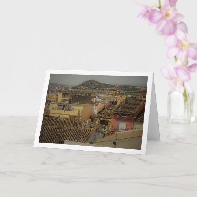 Carte Toits de la ville de Benisanó, Valence, Espagne (Orchidée)