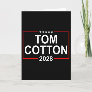 Carte Tom Cotton Élection Présidentielle 2028 Drapeau Us
