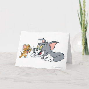 Carte Tom et Jerry font des visages