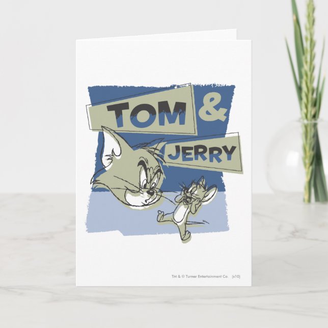 Carte Tom et souris de Jerry Scaredey (Devant)