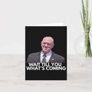 Carte Tom Homan Frontière Tsar Attendez jusqu'à ce que v