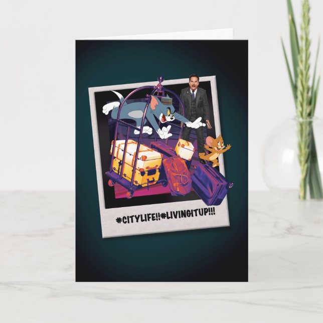 Carte Tom & Jerry Luggage Crash Photograph (Devant)