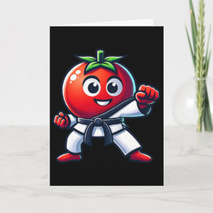 Carte Tomate de Karaté, le design d'arts martiaux le plu
