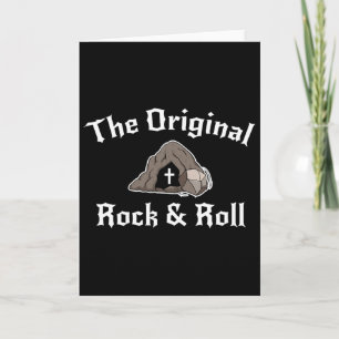 Carte Tombe de Pâques drôle Rock And Roll chrétienne ori