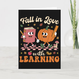 Carte Tomber dans l'amour avec l'apprentissage Retro Hal