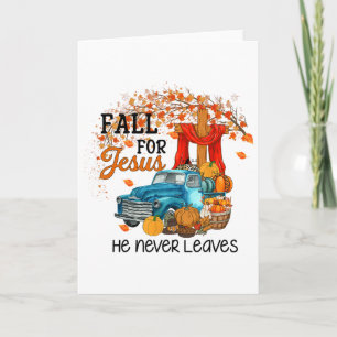 Carte Tomber Pour Jésus Il N'A Jamais Bon thanksgiving F