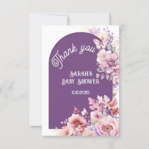 Carte Tombez amoureux automne floral bébé floraison merc