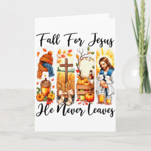 Carte Tombez amoureux de Jésus, Il ne quitte jamais les