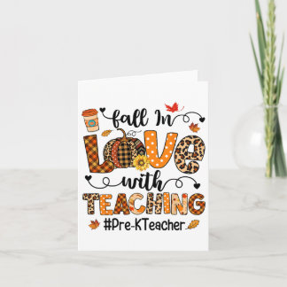 Carte Tombez amoureux de l'enseignement Professeur de pr
