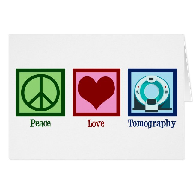 Carte Tomographe Peace Love Tomographie (Devant horizontal)