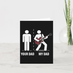 Carte Ton papa Mon papa Funny Père Musique Joueur de gui