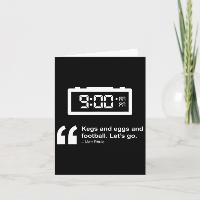 Carte Tonneaux et œufs et football  (Devant)