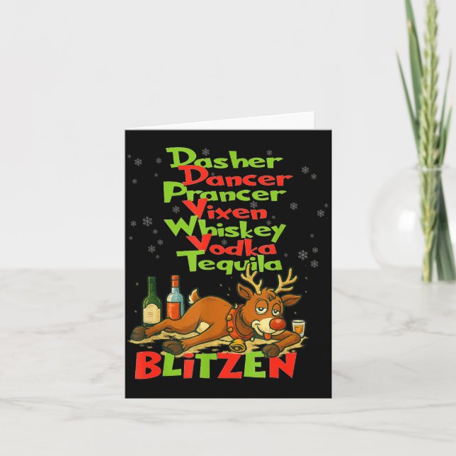 Carte Tonnerre Danseur Whisky Vodka Tequila Blitzen Chri (Devant)