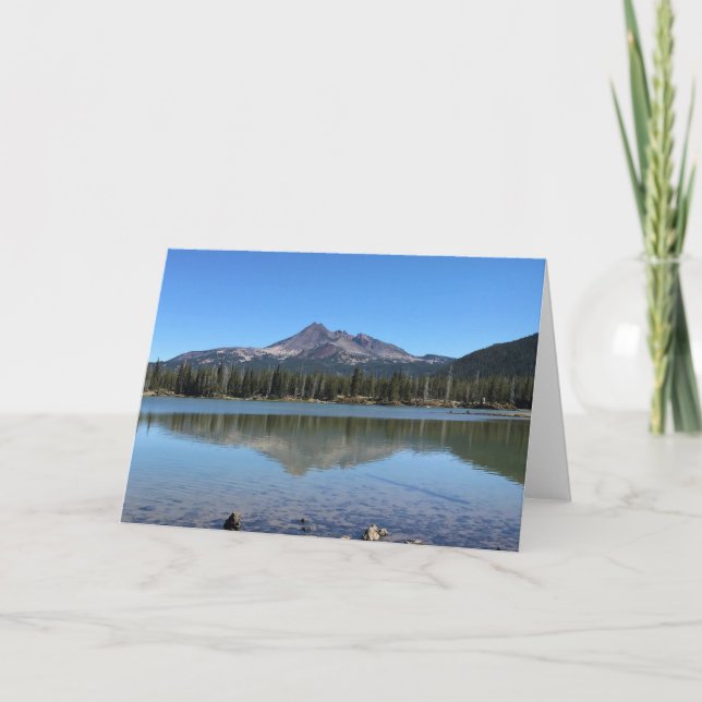 Carte Top brisé au lac Sparks, Oregon (Devant)