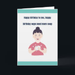 Carte Topical, funny birthday card<br><div class="desc">Topical birthday card making,  hopefully unique as we would hope not to be able to send it this time next year!</div>