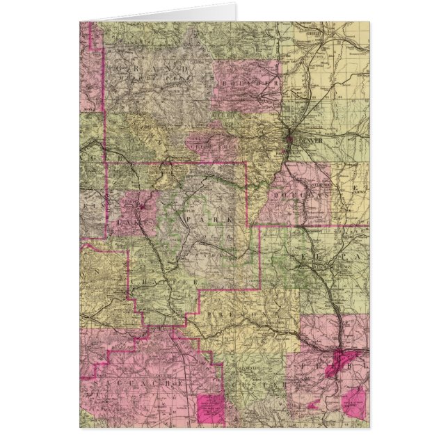 Carte topographique du Colorado de Nell (Devant)