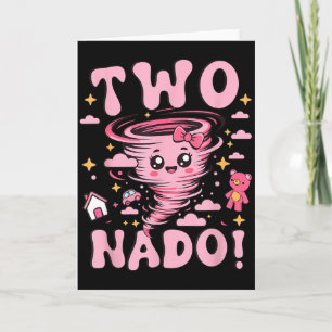 Carte Tornade 2 ans Fille Anniversaire Deux Nado 2e Anni