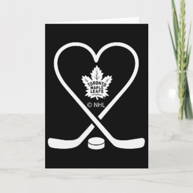 Carte Toronto Maple Leafs bâtons de la Saint-Valentin Nh (Devant)