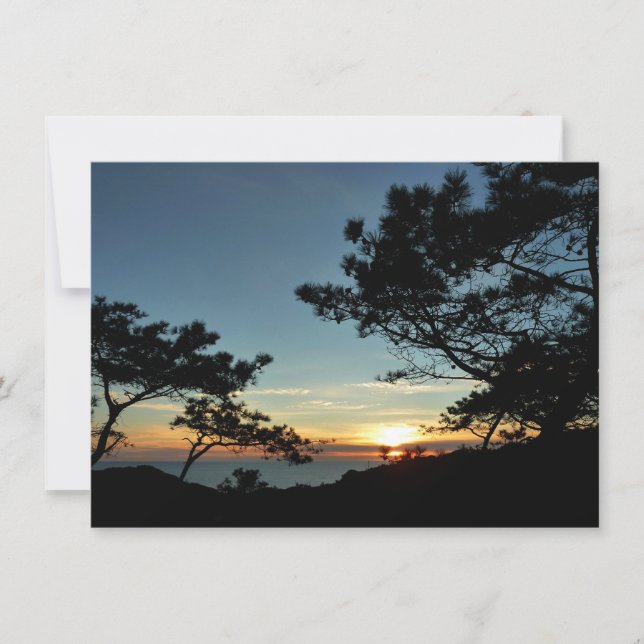 Carte Torrey Pine Sunset III Paysage californien (Devant)