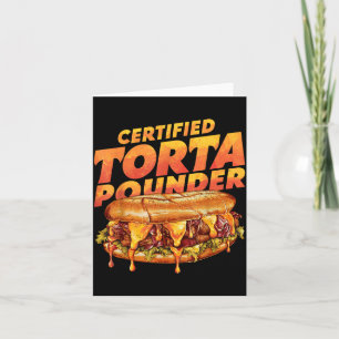 Carte Torta certifiée sous amateur de nourriture mexicai