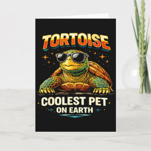 Carte Tortue Animal de Compagnie le Plus Cool sur Terre