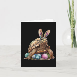 Carte Tortue de Pâques Tortue lapin de Pâques Oeuf de Pâ