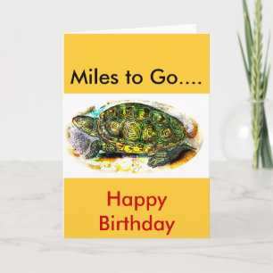 Carte tortue de terrapin de dos en forme de losange de