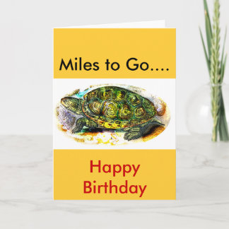 Carte tortue de terrapin de dos en forme de losange de