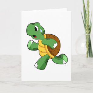 Carte Tortue en Jogger à Running