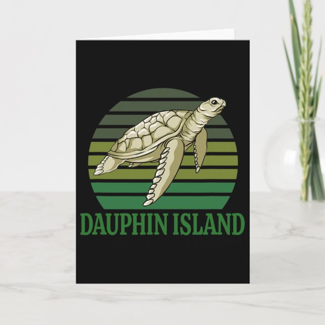 Carte Tortue marine de l'île Dauphin (Devant)