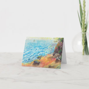 Carte Tortues de mer sur la plage