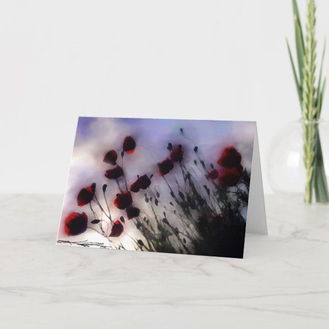 Carte toscan-pavots (Devant)