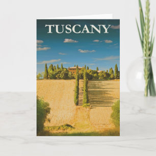 Carte Toscane Italie Retro Poster Vintage voyage