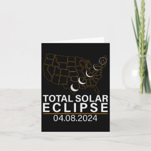 Carte Total Éclipse Solaire Avril 8 2024 Amérique Usa Ca