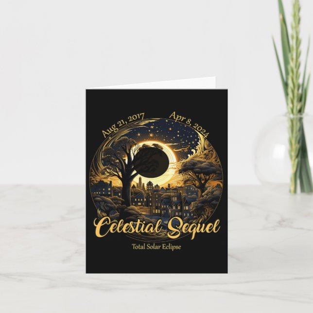 Carte Total Éclipse solaire Séquelle céleste 2017 Totali (Devant)