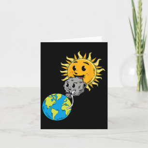 Carte Total Solaire Eclipse Terre Lune Soleil Photobomb