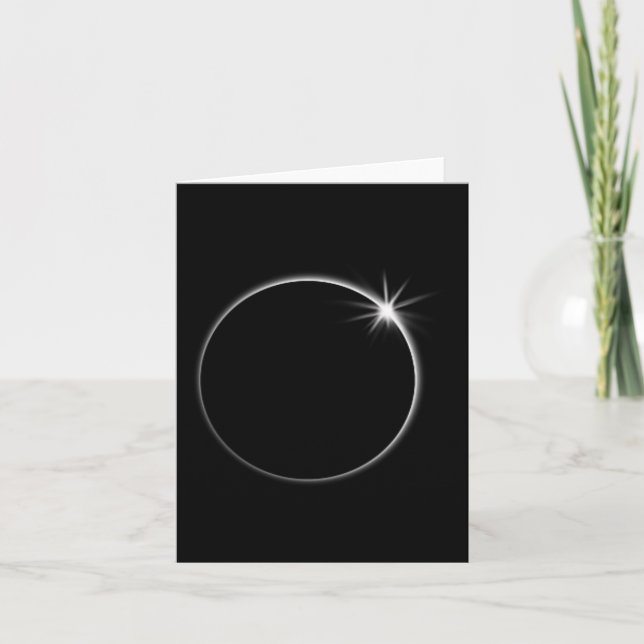 Carte Total Solar Eclipse US American Flag Totalité 04,0 (Devant)
